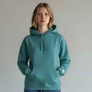 Glossier‎ Limited Edition Embroidered Soft Sage Hoodie Size Sz L Green #102Q